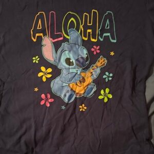 Aloha Graphic Tee - Navy Blue NWOT